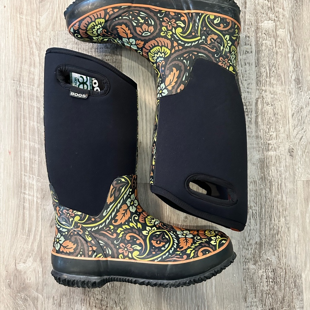 Boggs rain garden boots size 10 women
